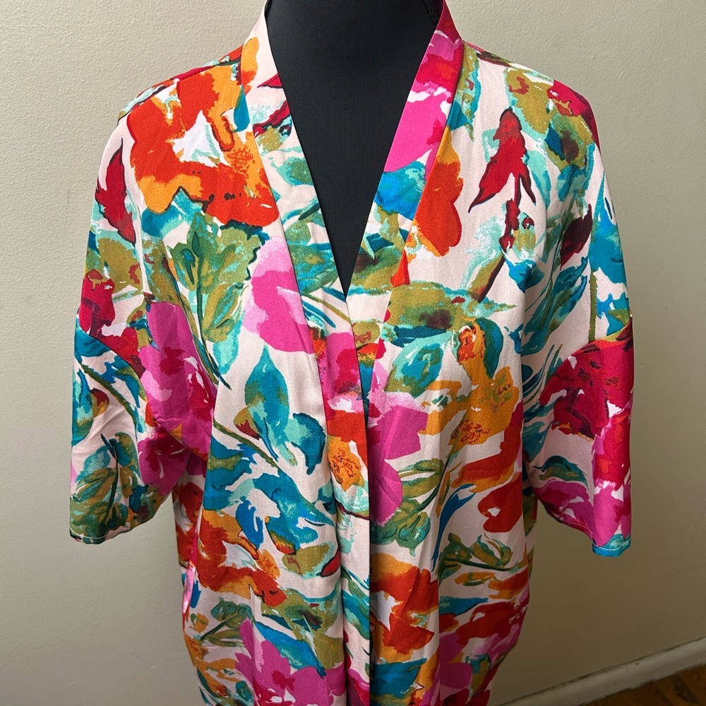 Vibrant Floral Kimono